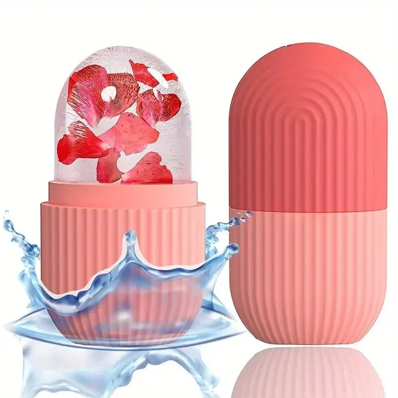 Silicone Ice Cube Tray Facial Treatment