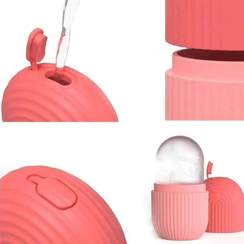 Silicone Ice Cube Tray Facial Treatment